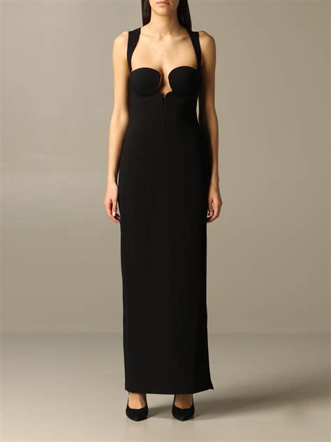 black long versace dress